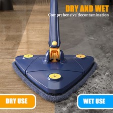360° Rotatable Adjustable Triangle Cleaning Mop for Windows Floor Wall Tile