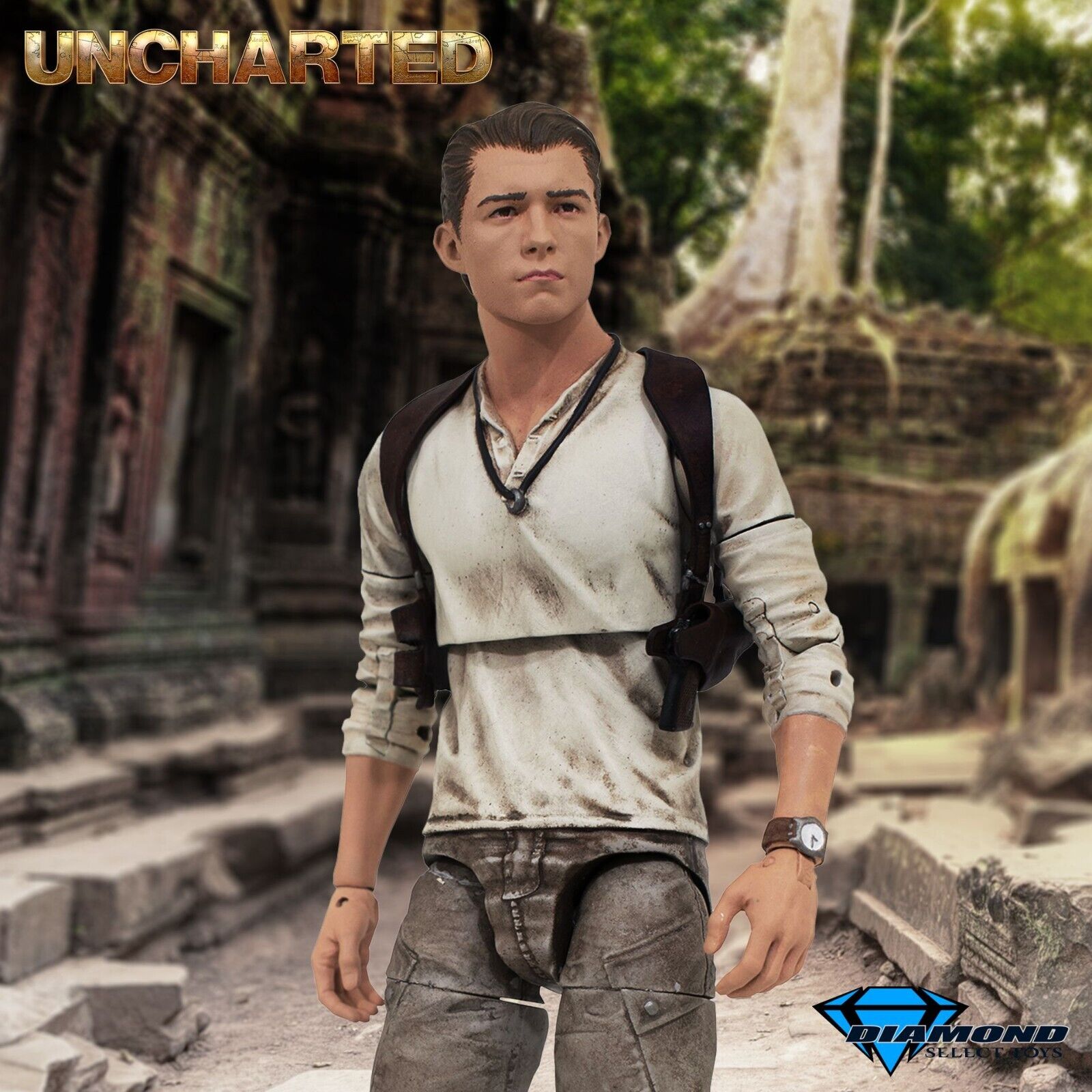 Nathan Drake Uncharted DELUXE  MINT 7" Action Figure Diamond Select 2022 Movie