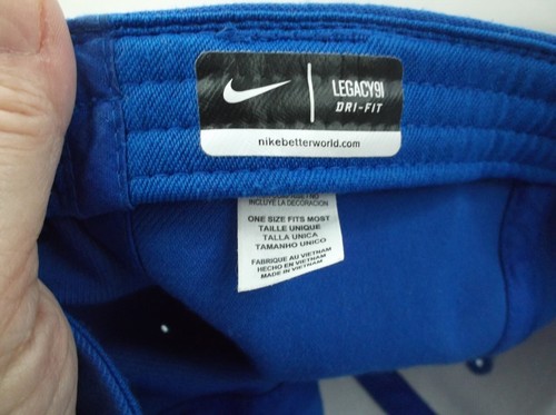 Nike Dri-Fit Legacy91 Golf Sport Cap Adult Unisex One Size NWOT Blue/ Falcon - Picture 6 of 7