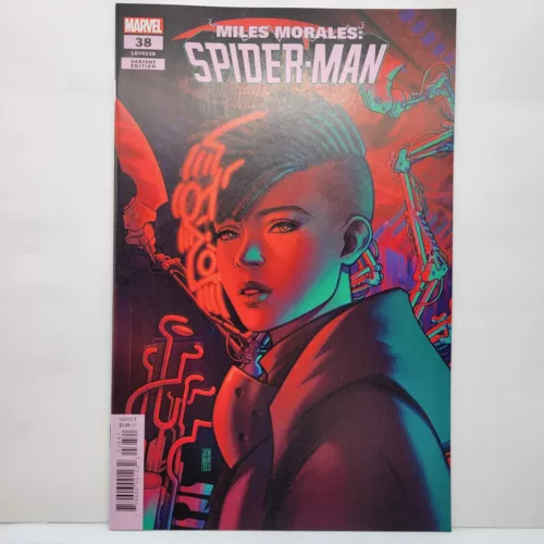 Miles Morales Spider-Man #38 Marvel Variant Jen Bartel Cover 2022 MCU