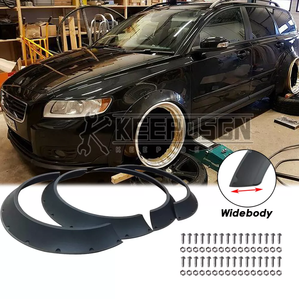 For Volvo V50 Wheel Cover Fender Flares Clinched Widebody Kit