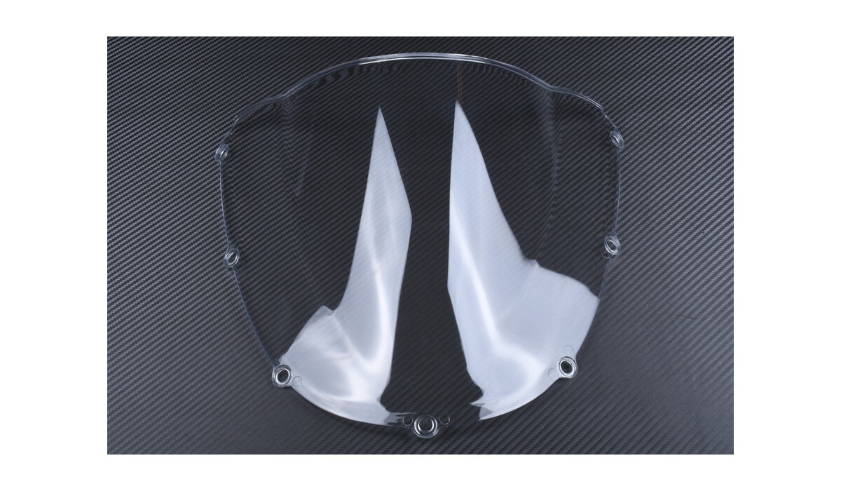 Saute vent moto Honda CBR 954 RR 2002 bulle transparente sport carbone gris