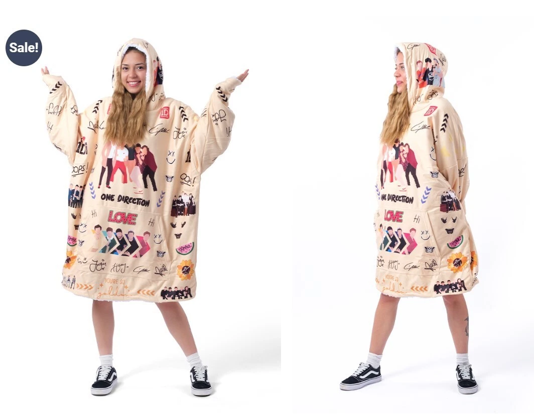 One Direction Fleece Blanket  Hoodie