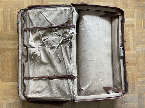 Koffer Arztkoffer Doktortasche Hebammentasche 1880 Patina Leder Oldtimer - Bild 19 von 24