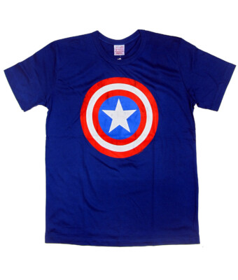 T-SHIRT UFFICIALE MARVEL LOGOSHIRT UOMO TG L CAPITAN AMERICA LOGO