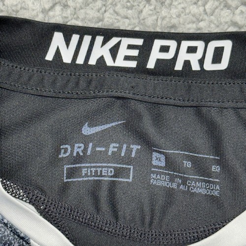 NIKE PRO Fitted DRI-FIT 850427-010 Boys XL Multicolor Compression Workout Shirt - Picture 5 of 8