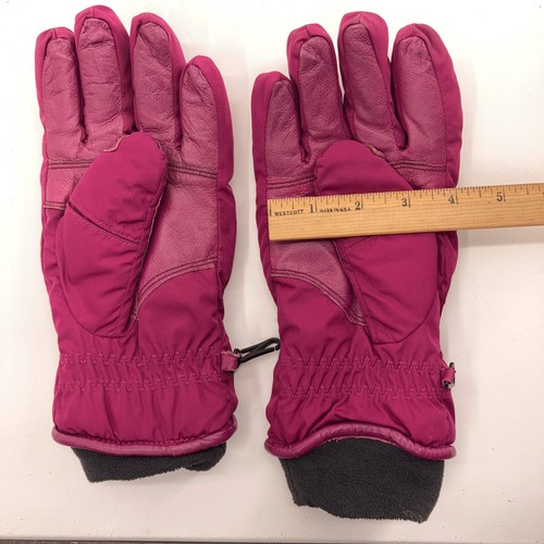 Retro Columbia Sportswear Women M Pink with Pig Leather Palm - Picture 6 of 6