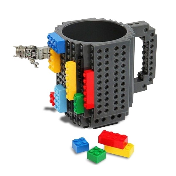 Tasse jeu de construction en plastique sans bpa compatible bloks avec isolation thermique