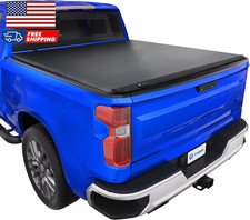 T3 Soft Tri-Fold Truck Bed Tonneau Cover Compatible with 2019-2025 Chevy Silvera