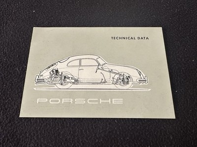 1957 Porsche Orig 356A Technical Data 356 Brochure GS Carrera RS Spyder Catalog