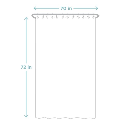 Zenna Home Sylvia Printed Faux Silk Fabric Shower Curtain, Machine Washable w... - Picture 5 of 7