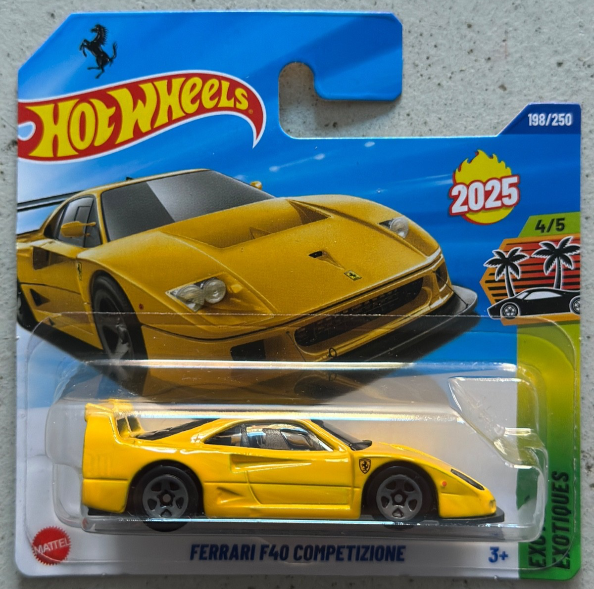 Hot Wheels FERRARI F40 COMPETIZIONE with Protector gto f50 enzo laferrari f80