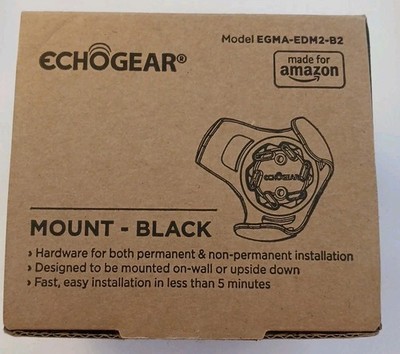 Black Echo Dot Mount (4th Gen) ~ EGMA-EDM2-B2 ~ Brand New Echogear