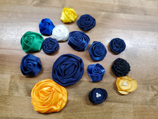 Set of 16 Assorted Flowers Supplies DIY Crafts 1.5" - 3"