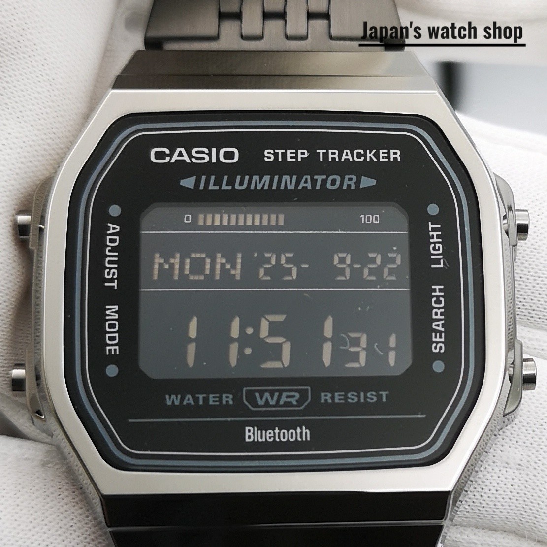 CASIO ABL-100WEGG-1B Black Stainless Steel Band Men's Watch New in