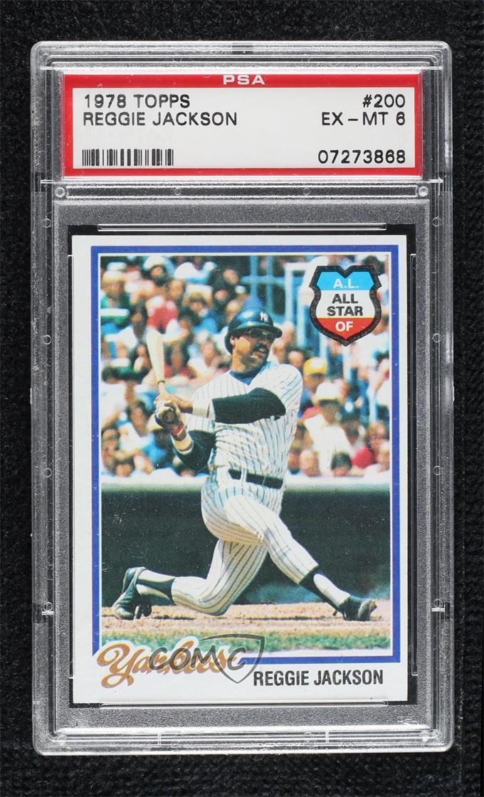 1978 Topps Reggie Jackson #200 PSA 6 HOF 1k0j
