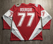 All Star Mitchell & Ness BOURQUE Blue Line Hockey Jersey Mens Brand New - LARGE