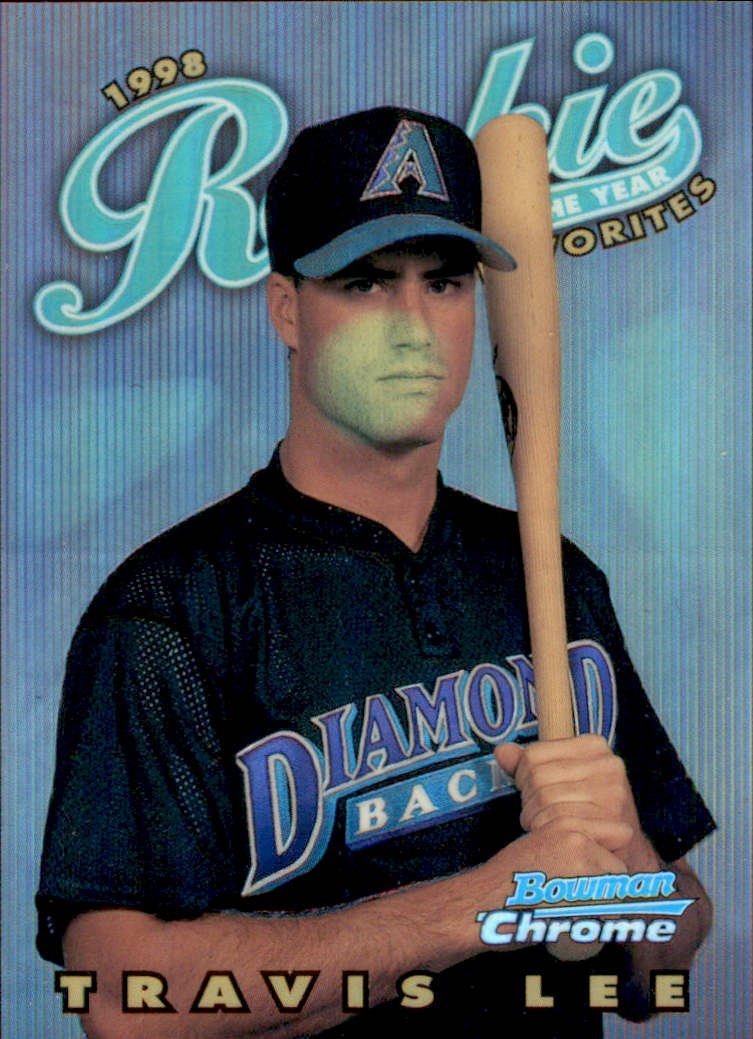 1997 Bowman Chrome #ROY10 Travis Lee 1998 Rookie of the Year Favorites Refractor