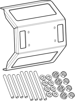 In Dash Mounting Kit For Humminbird Solix 10 Fish Finders Black Rigid Design