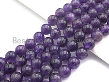 High Quality Natural Amethyst Round Beads, Round Smooth /4mm6mm/8mm/10mm/12mm