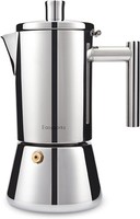 Easyworkz Diego Espressokocher Mokkakanne 300 Ml FüR 6 Tassen Edelstahl Silber