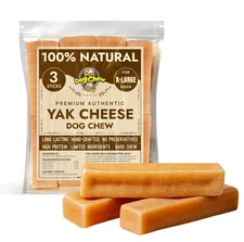 Tibetan Yak Cheese Sticks for Extra Large Dogs | Long-Lasting, Grain-Free Chews