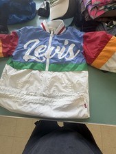 Vintage Ladies Levi's Color-blocked Nylon Windbreaker Jacket.
