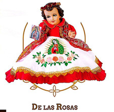 Traje Guadalupano Bordado para Ni o Dios. Baby Jesus Outfit.