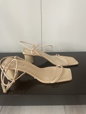 Women  s Schutz Nude Color Strappy Heels Size 7