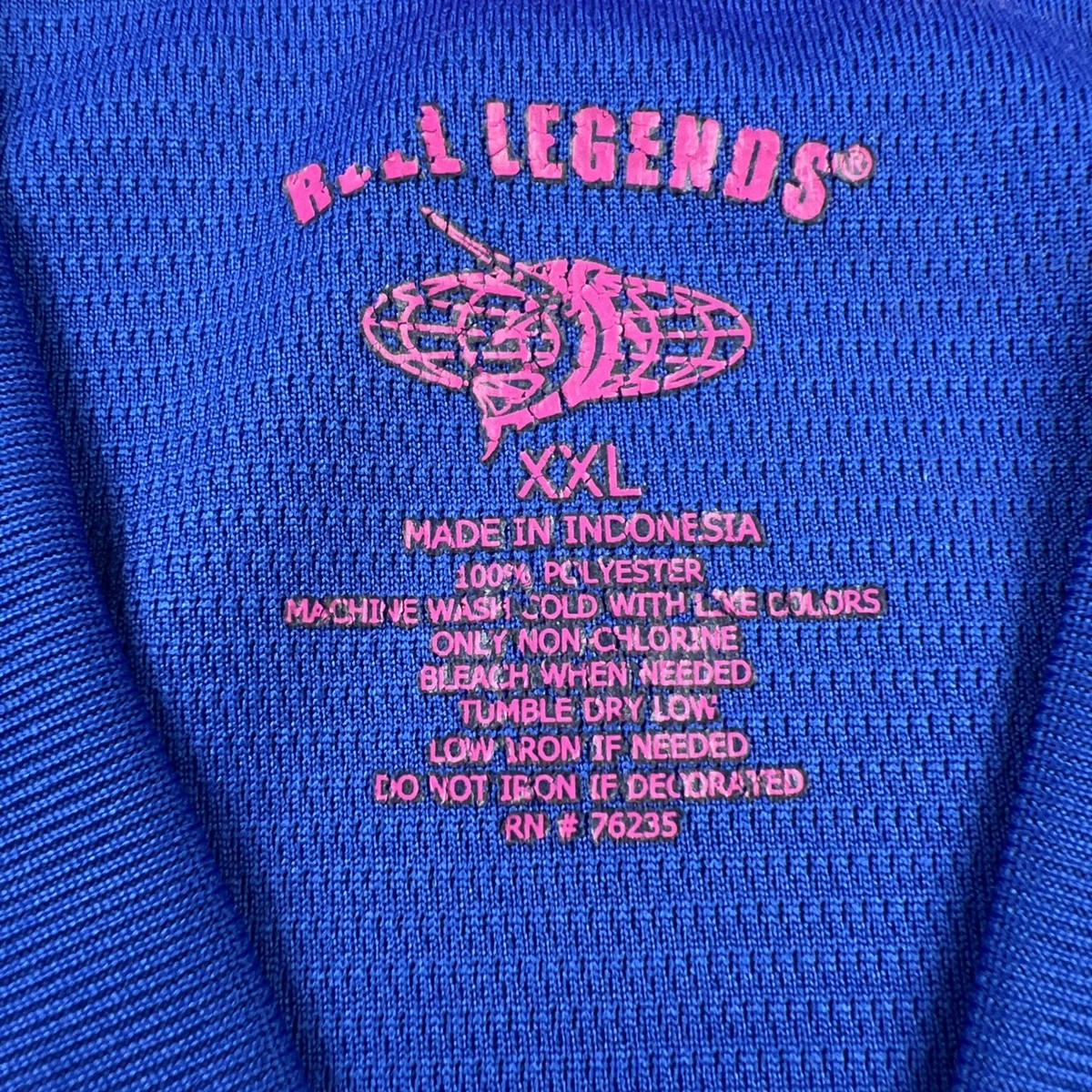 Haut De Pêche Femme Reel Legends - Bleu - Taille 1X - Manches Courtes - Polyester - Occasion
