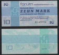 [31561] - DDR: 10 Mark, Berlin, Scheck der forum Außenhandelsgesellschaft mbH, 1