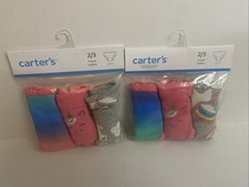 New Carter's 3 Pack Underwear Girls Panties Unicorn Rainbow. Size 2-3. 2 Pack
