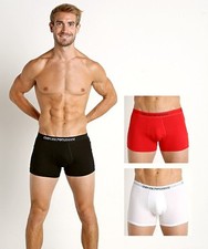 EMPORIO ARMANI MENS COTTON 3-PACK BOXER BRIEF UNDERWEAR  111611CC722-NWT