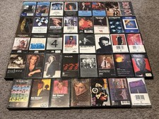 Lot of 39 Vintage Cassette Tapes Pat Benatar, Billy Idol, Queen, Madonna etc.