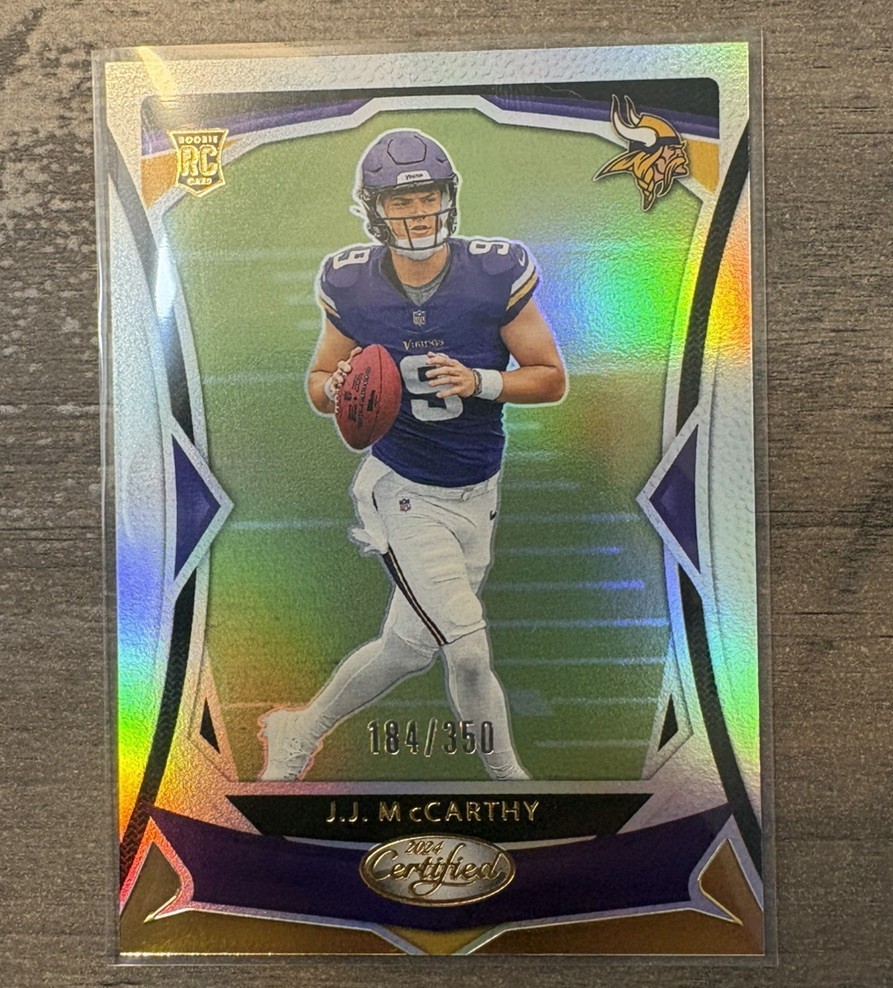 2024 Panini Certified - Rookies J.J. McCarthy #108 Mirror /350 (RC)
