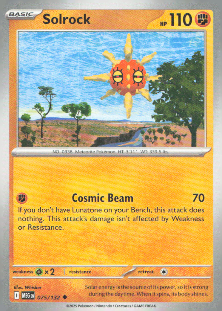 Solrock Uncommon ME01: Mega Evolution 075/132 NM