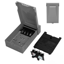 120/240VAC 60A Non-Fused AC Disconnect Box, Outdoor Waterproof Metal Pull-Out...