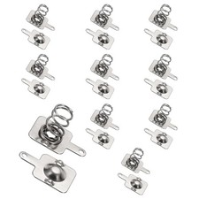 10Pcs Battery Spring Contact 9.3 x 9.8mm Positive Negative Unipolar, Two Way