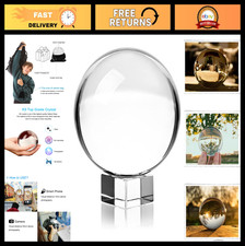 Photography Crystal Ball 80mm Lens with Stand - K9 Crystal Sphere for Stunning I