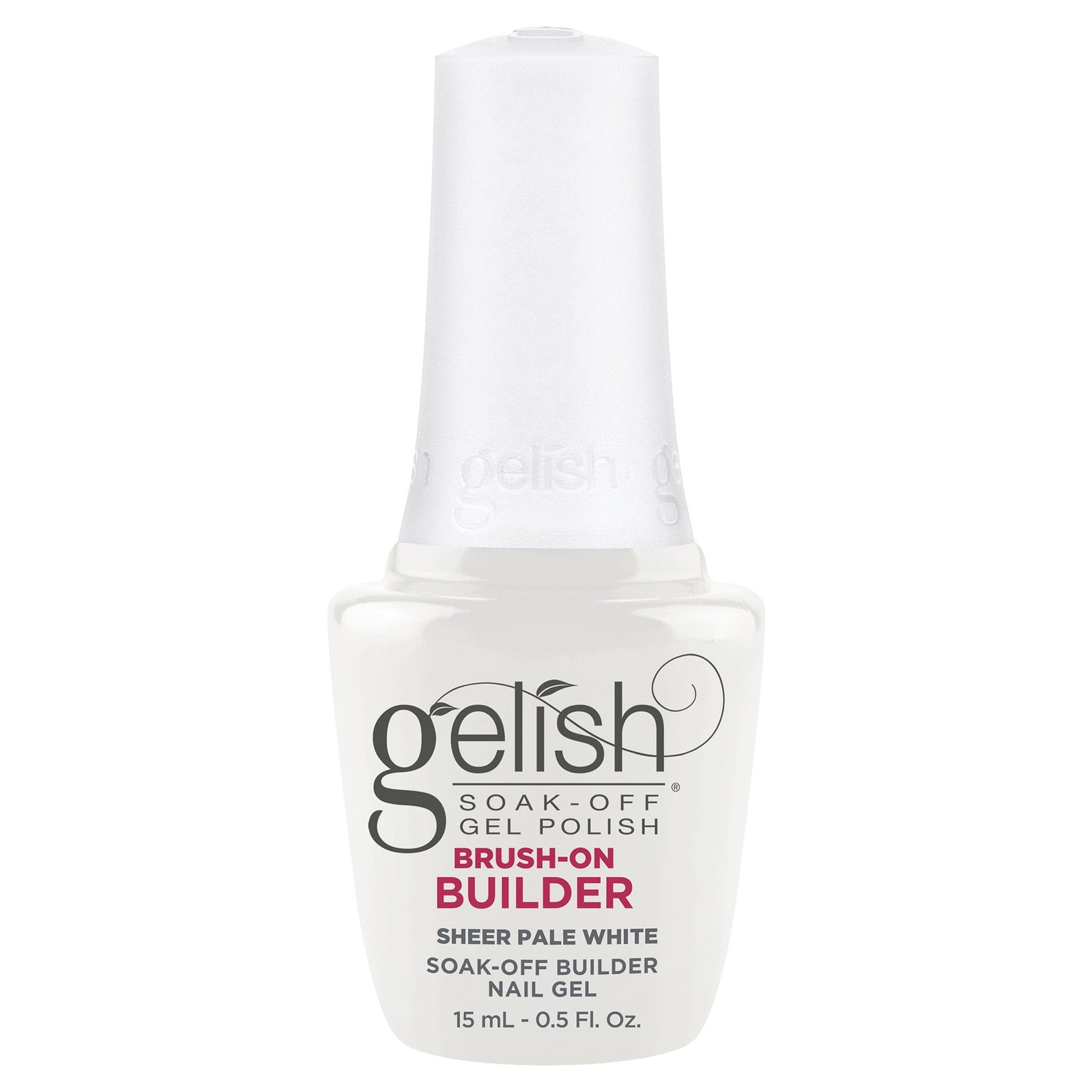 Gelish HEMA & TPO Free Brush On Builder Gel - Sheer Pale White 15ml (1148141)