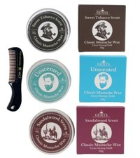 Strong Hold Scent Variety Mustache Wax, Easy Application, Restyleable, long l...