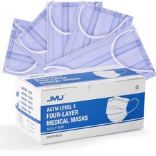 5Pack JMU Dental Disposable Medical 4-Ply Face Mask Earloop Cover