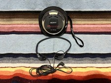 VTG SONY D-EJ626CK Portable CD Player Walkman w/ MDR-W08 Headphone Tested/Works