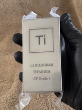 1.3 kg 1300 grams Titanium Bar CP Grade 1  Bullion or Industrial w/ COA 