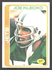 F529 - 1978 Topps - Joe Klecko #287 - RC - New York Jets - Defensive Tackle