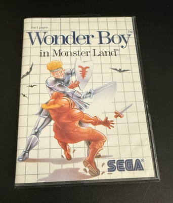 Wonder Boy In Monster Land (Sega Master System SMS) Complete Damaged See Pics