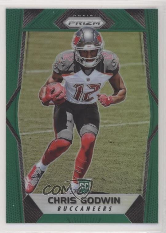 2017 Panini Prizm Rookies Green Prizm Chris Godwin #243 Rookie RC on6