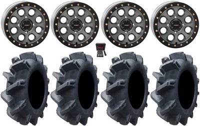 System 3 SB-7 14''Wheels Ti 4+3 30''Interforce II Tires Kawasaki Mule Pro FXTKRX