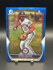 2023 Bowman Chrome - Prospects Edwin Solano #BCP-169 Blue Mojo Refractor /150.