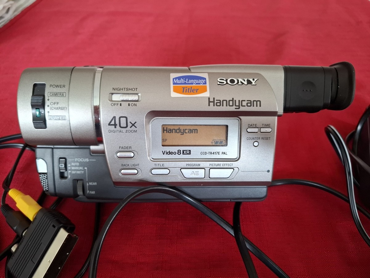 Sony Handycam CCD-TR417E Camcorder Hi-8 Video-8 XR Video Tape